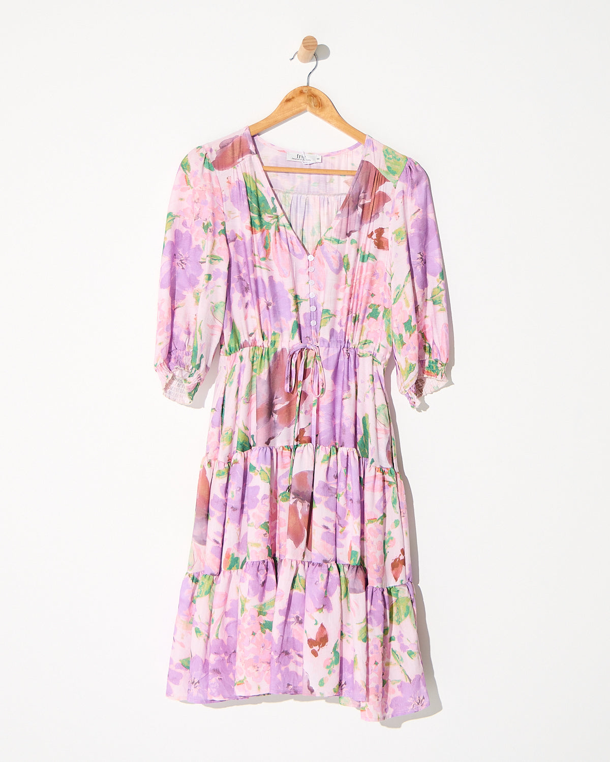 Helen Petite Dress - Lilac Watercolour