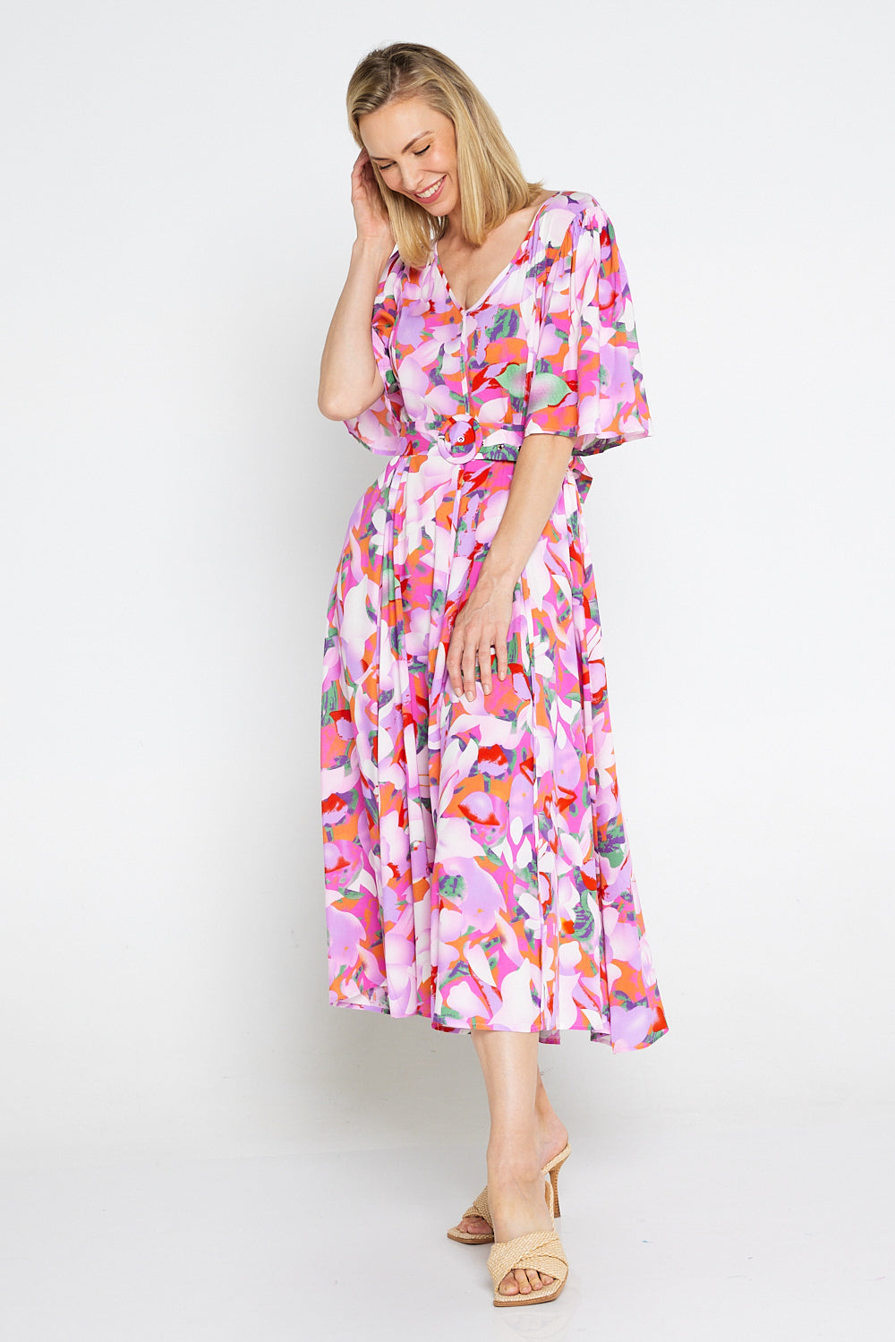 Sherine Dress - Summer Sunset Floral
