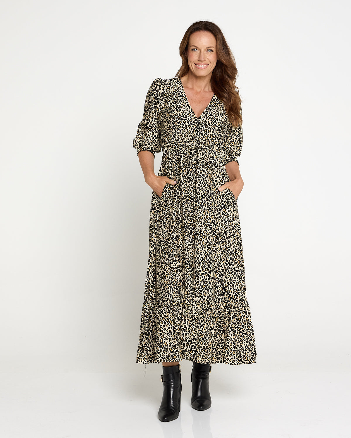 La Fiesta Dress - Leopard Print