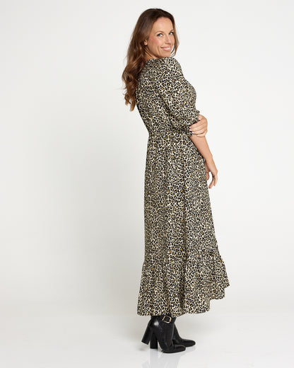 La Fiesta Dress - Leopard Print