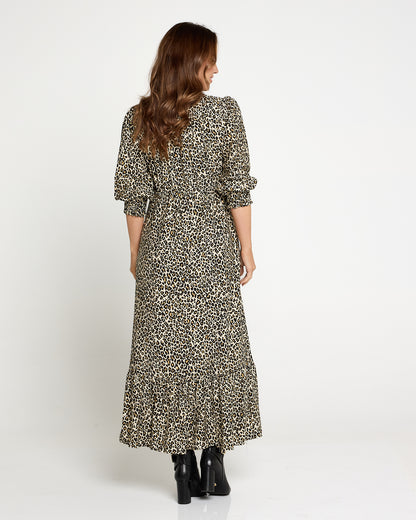 La Fiesta Dress - Leopard Print