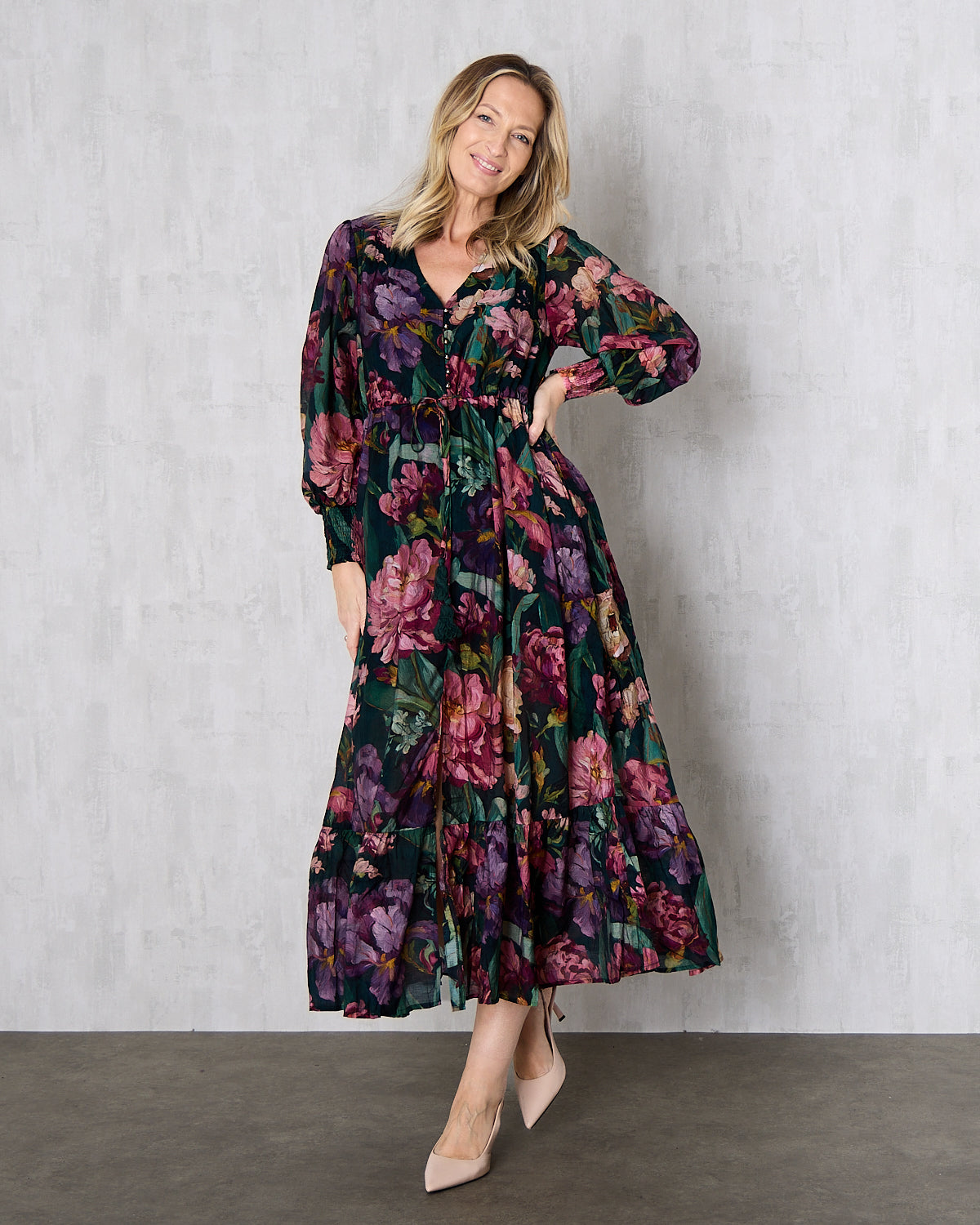 Willow Maxi Dress - Forest Bloom