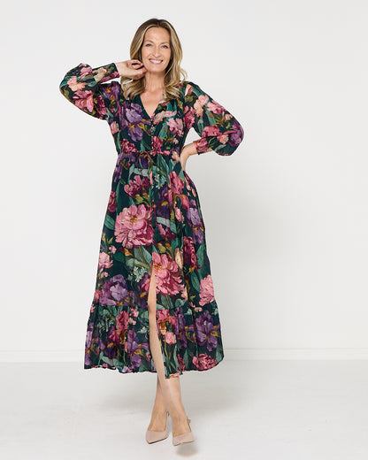 Willow Maxi Dress - Forest Bloom