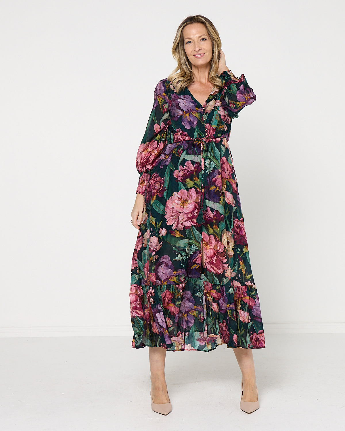 Willow Maxi Dress - Forest Bloom