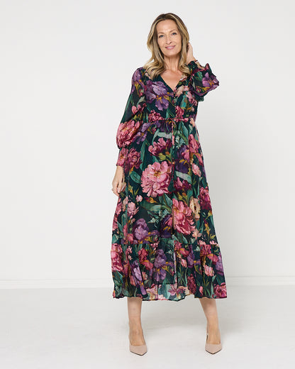 Willow Maxi Dress - Forest Bloom