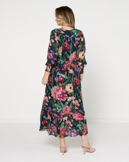 Willow Maxi Dress - Forest Bloom