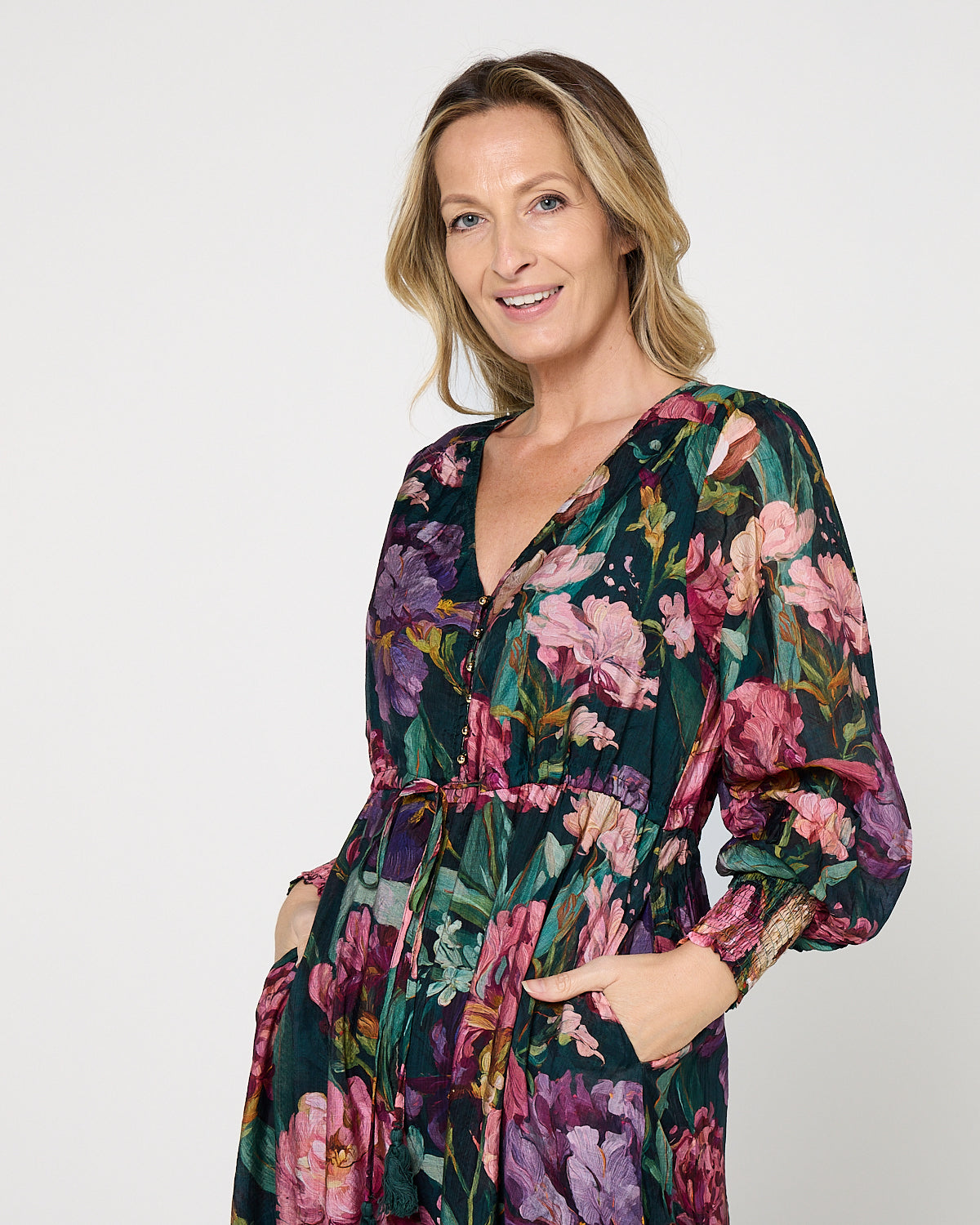 Willow Maxi Dress - Forest Bloom
