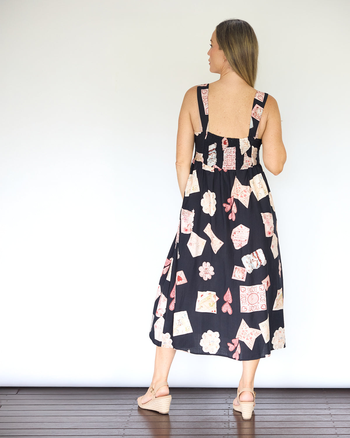 Marais Strappy Midi Dress – Parisian Postcards