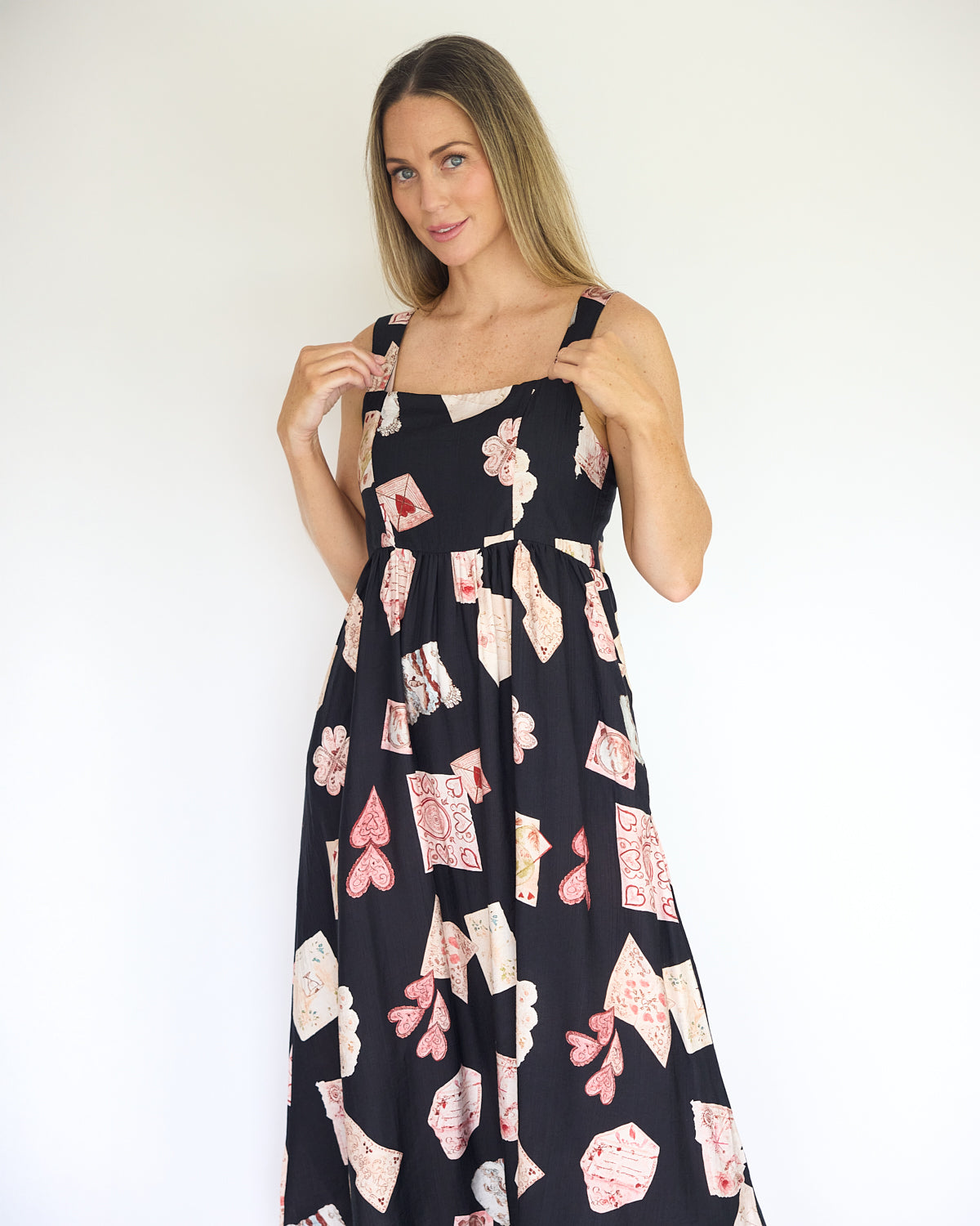 Marais Strappy Midi Dress – Parisian Postcards