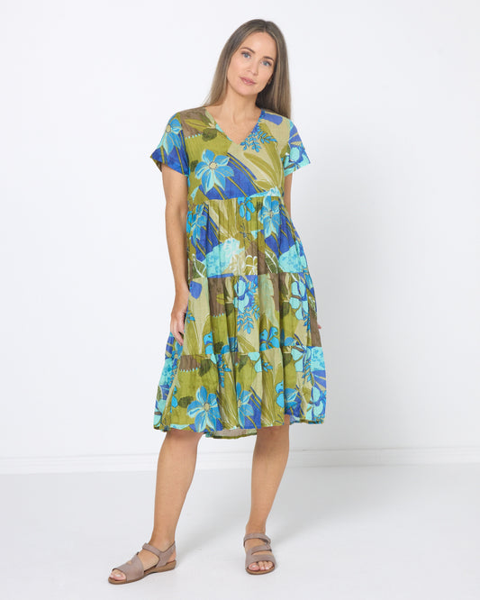 Thalia Dress - Tropical Flowers