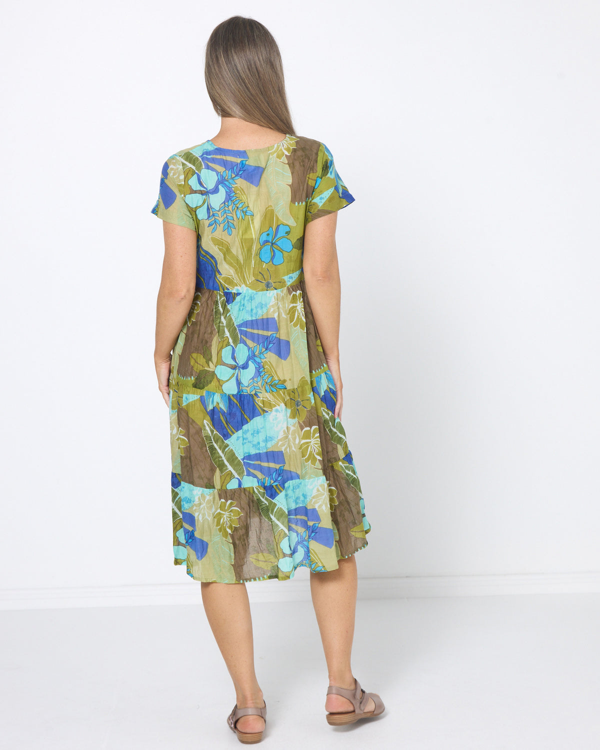 Thalia Dress - Tropical Flowers