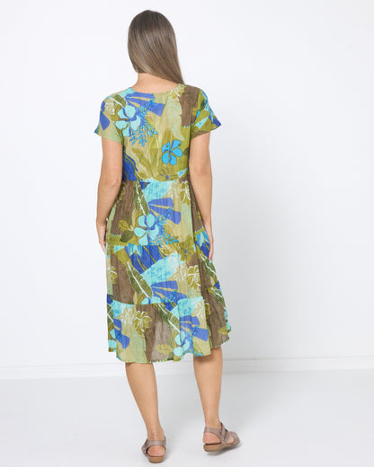 Thalia Dress - Tropical Flowers