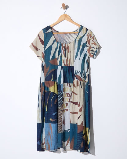 Emery Dress - Blue Sand