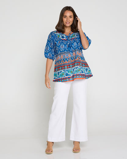 Cher Wide Leg Jeans - White