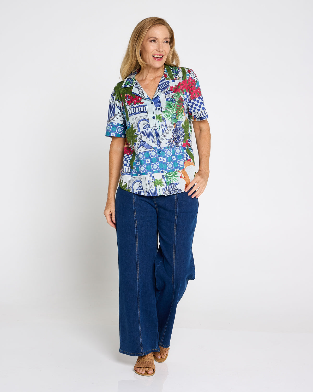 Malibu Top - Greek Island Blue