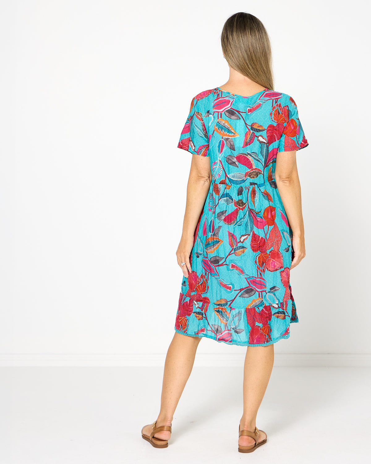 Colette Dress - Tropical Sea