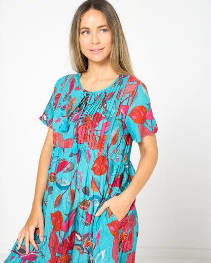 Colette Dress - Tropical Sea