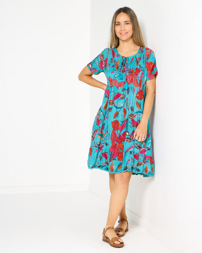 Colette Dress - Tropical Sea