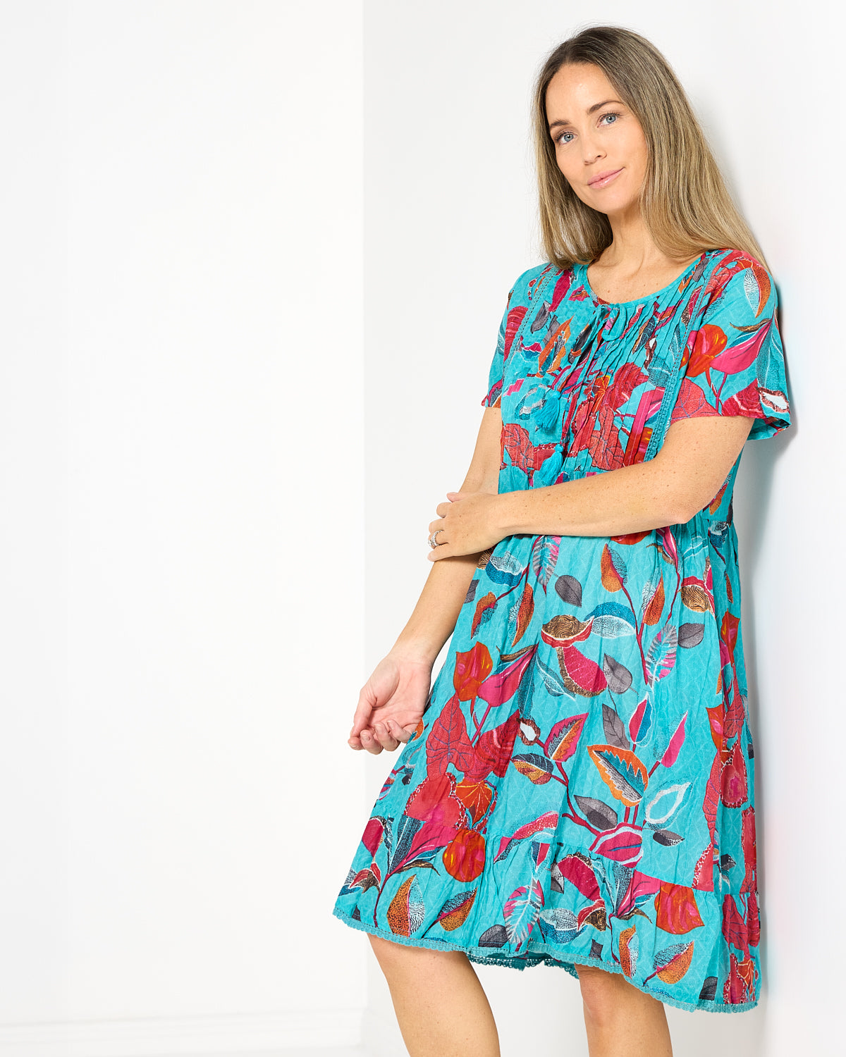 Colette Dress - Tropical Sea