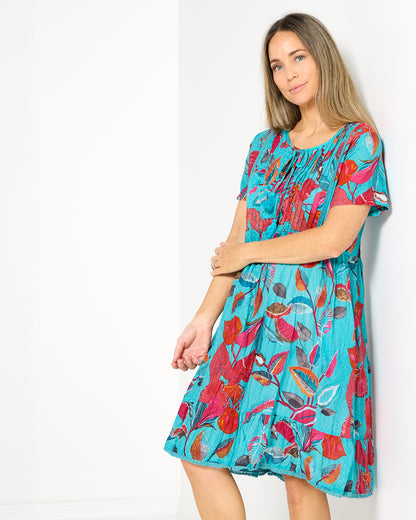 Colette Dress - Tropical Sea