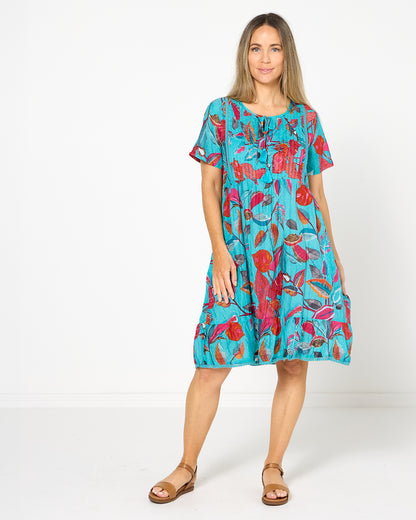 Colette Dress - Tropical Sea
