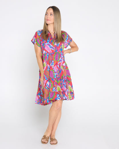 Sage Dress - Tropical Coral