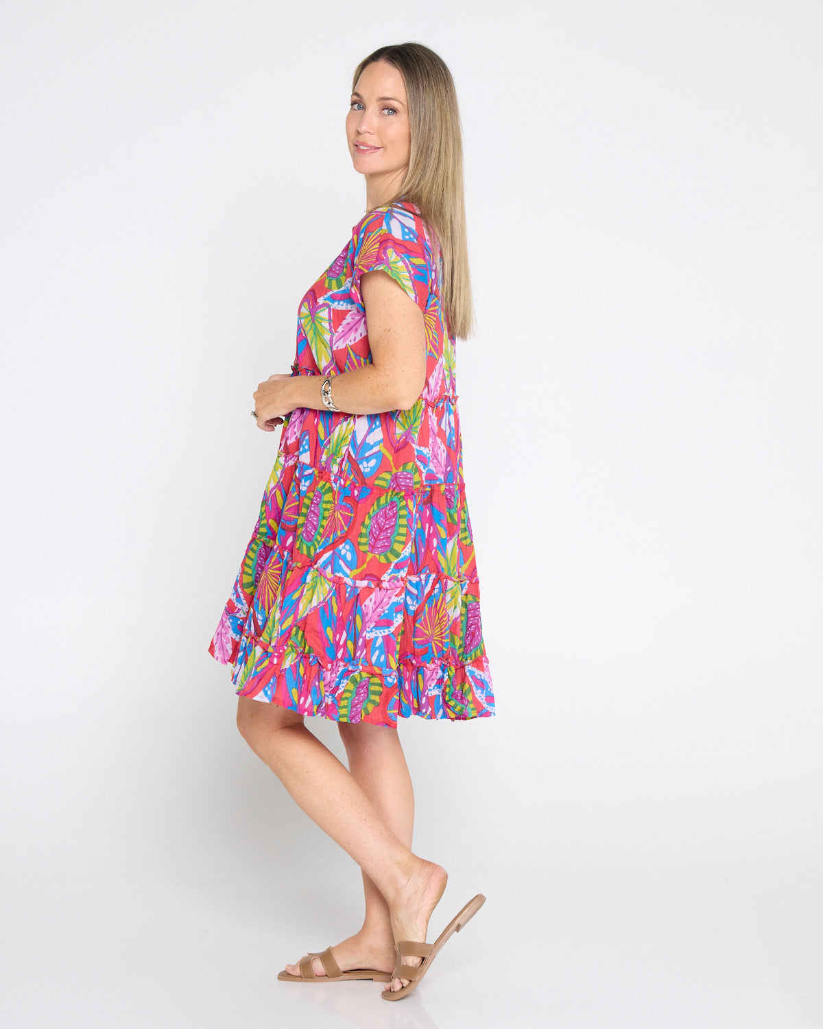 Sage Dress - Tropical Coral