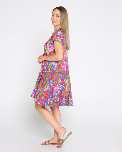 Sage Dress - Tropical Coral