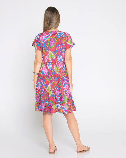 Sage Dress - Tropical Coral