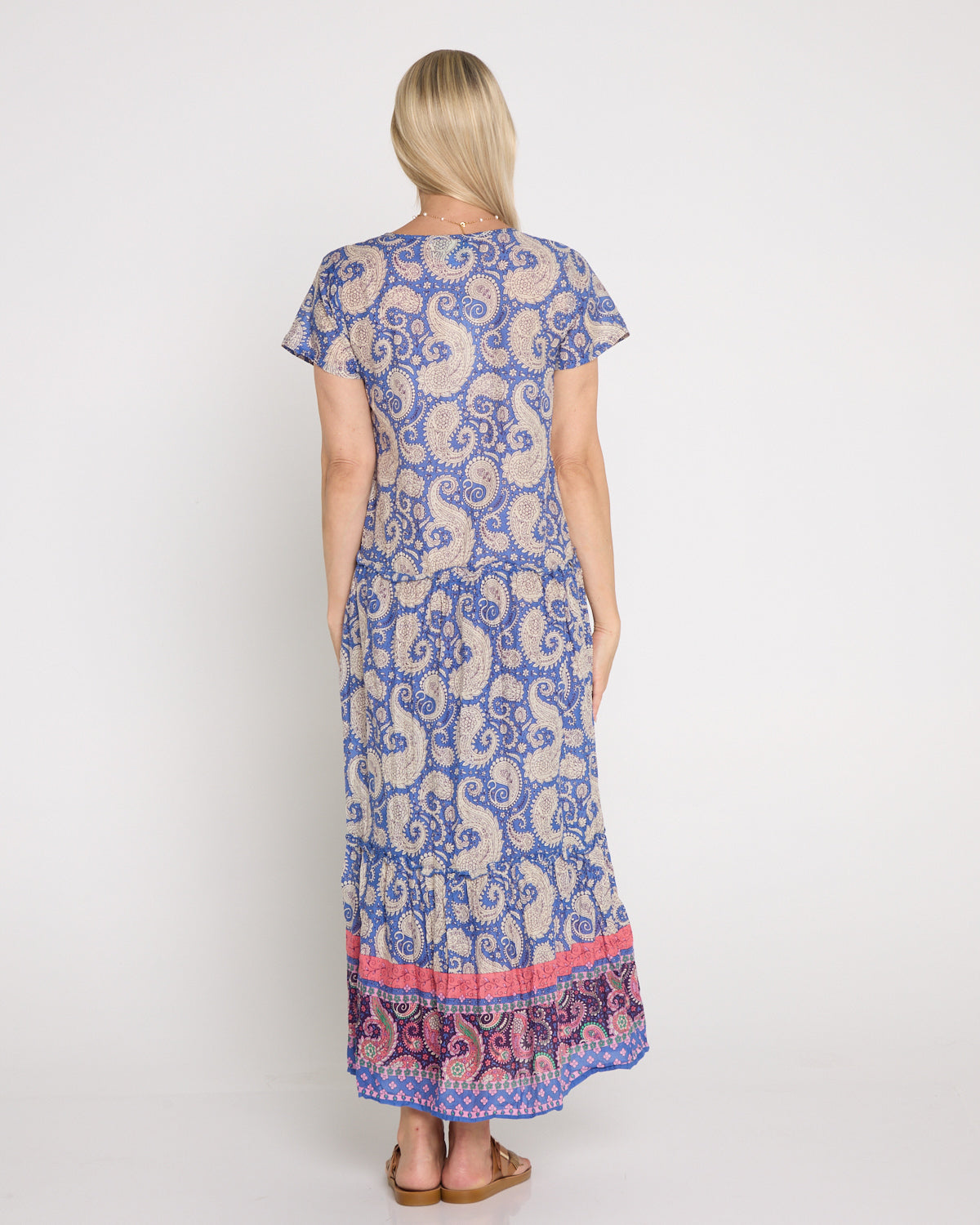 Zola V Neck Dress - Paisley