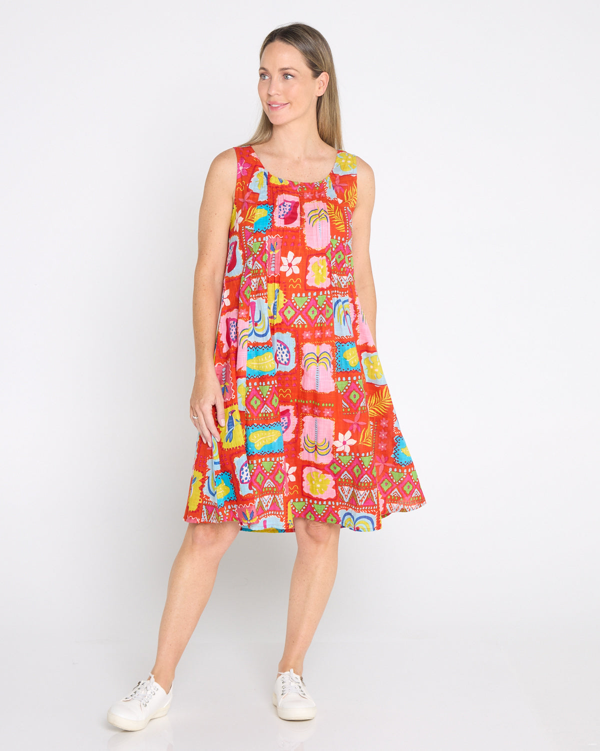 Estelle Crew Dress - Tropical Stories