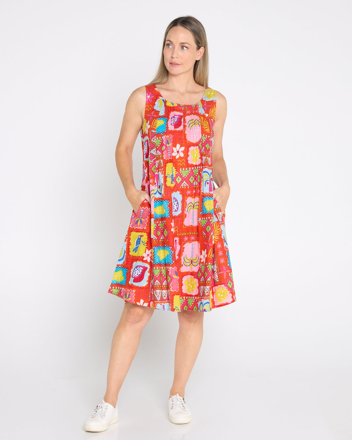 Estelle Crew Dress - Tropical Stories