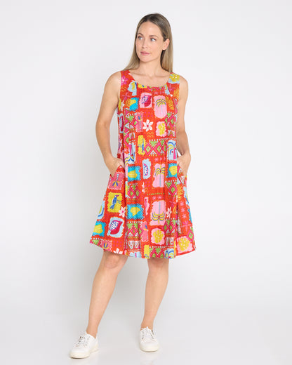 Estelle Crew Dress - Tropical Stories