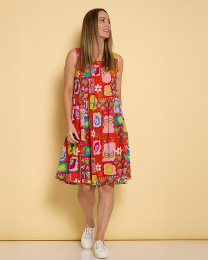 Estelle Crew Dress - Tropical Stories
