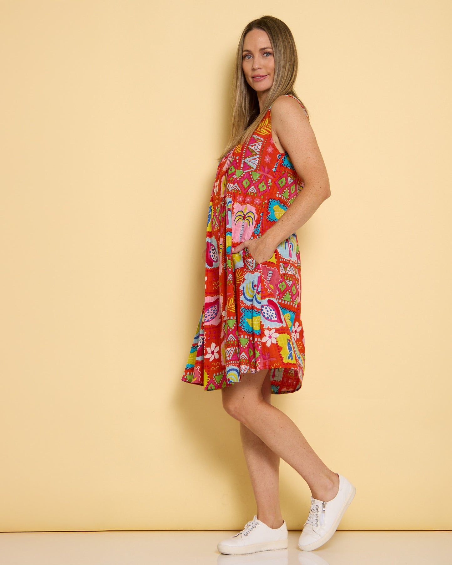 Estelle Crew Dress - Tropical Stories