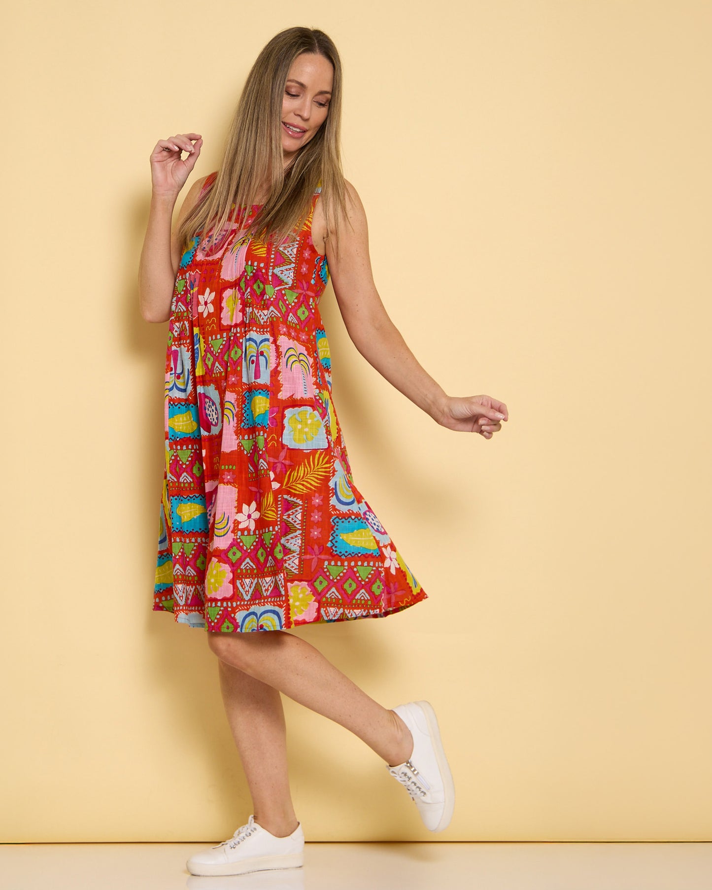 Estelle Crew Dress - Tropical Stories