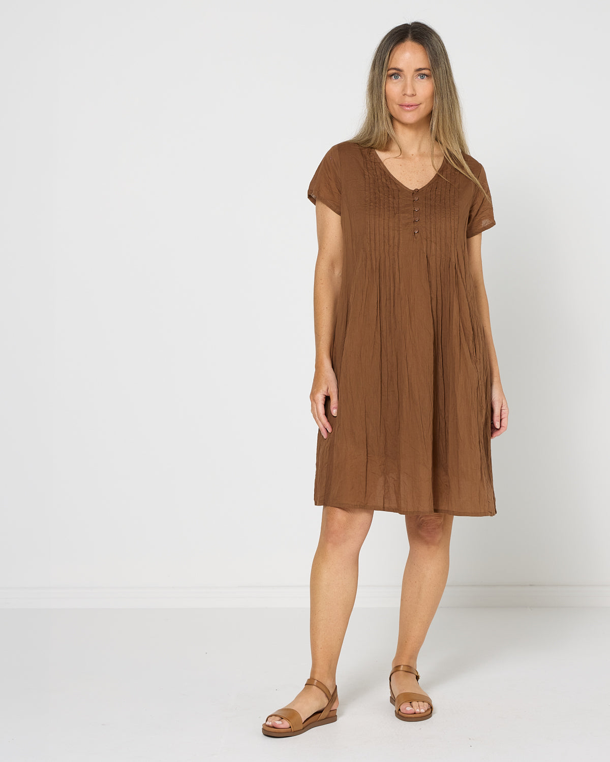 Taylor Easy Fit Dress - Mocha