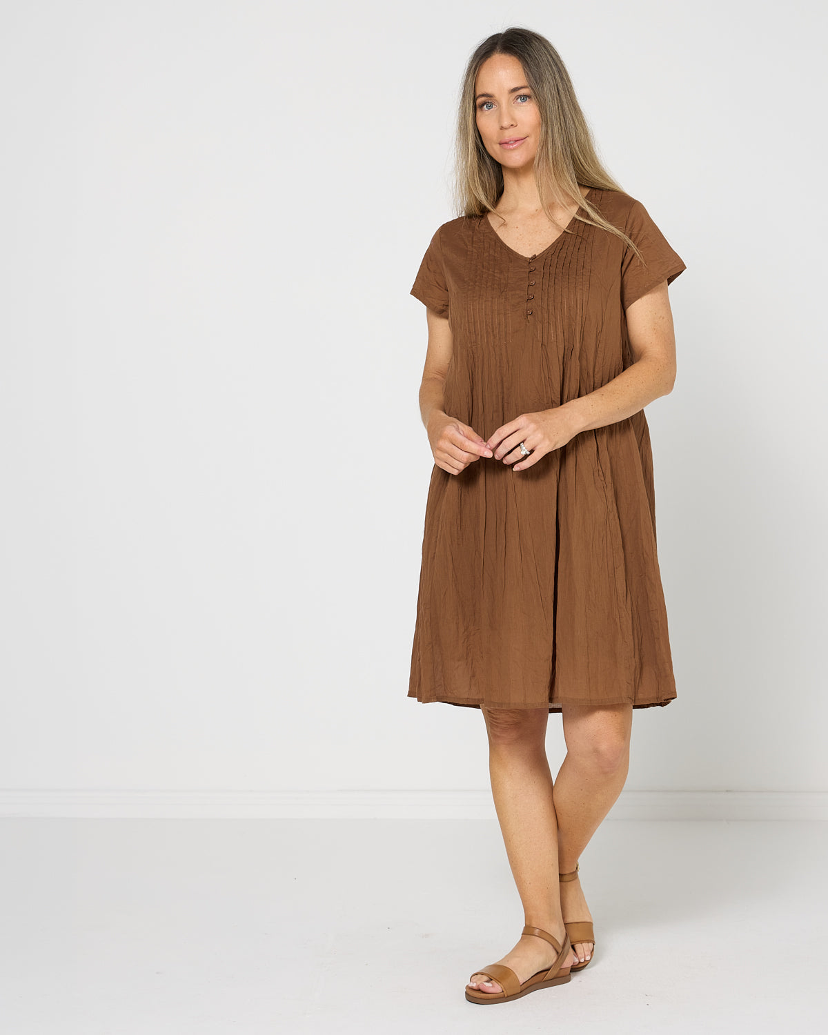 Taylor Easy Fit Dress - Mocha
