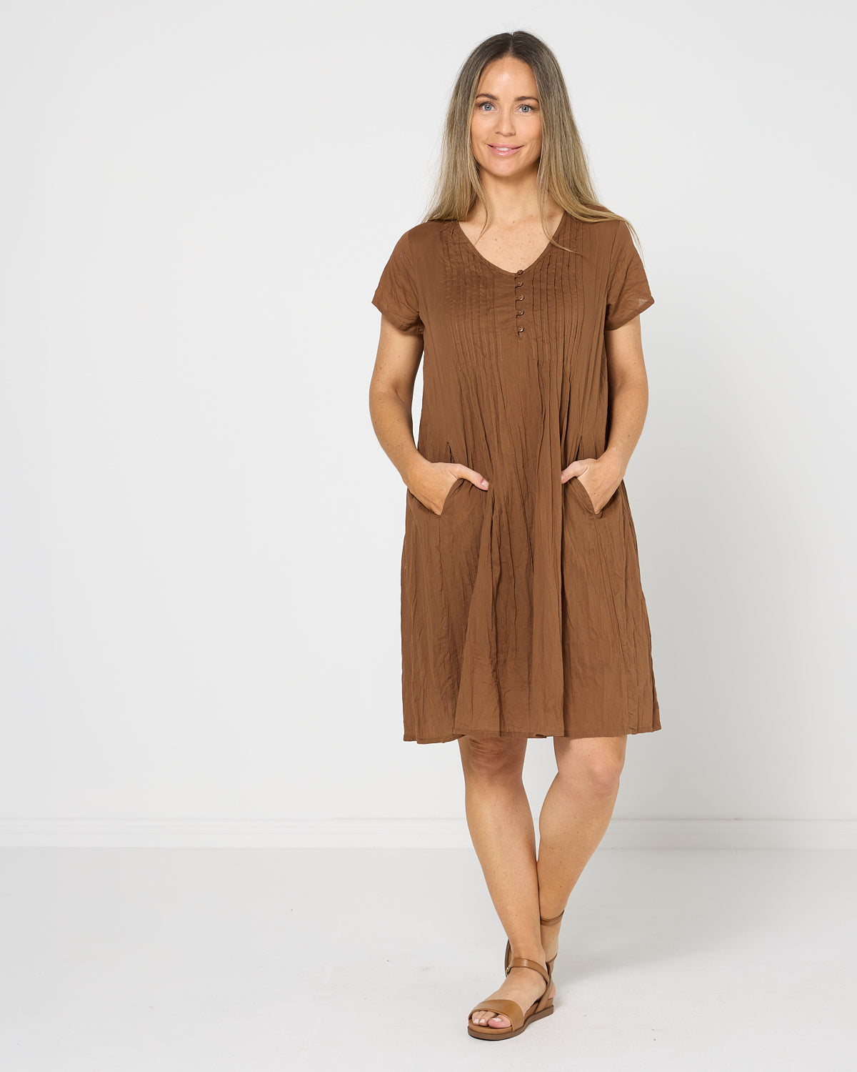 Taylor Easy Fit Dress - Mocha
