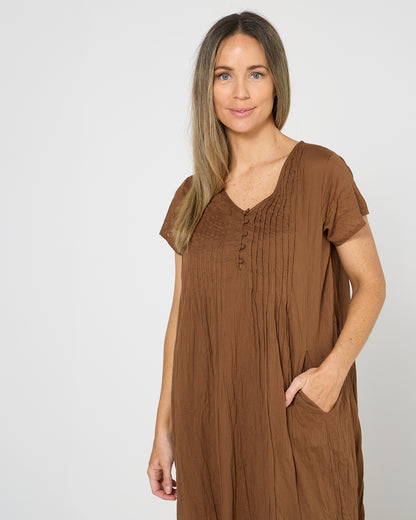 Taylor Easy Fit Dress - Mocha