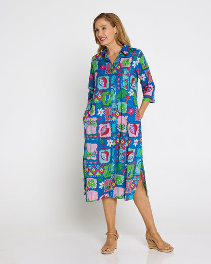 Sofia Shirt Dress - Tropical Stories