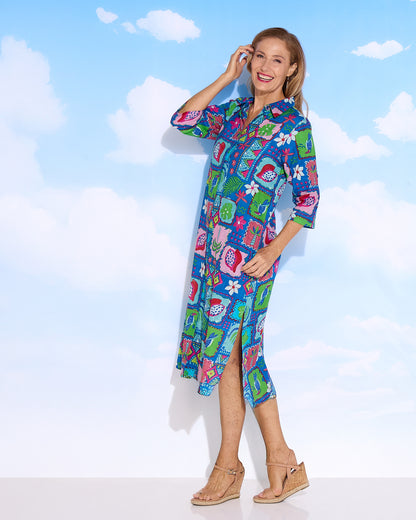 Sofia Shirt Dress - Tropical Stories