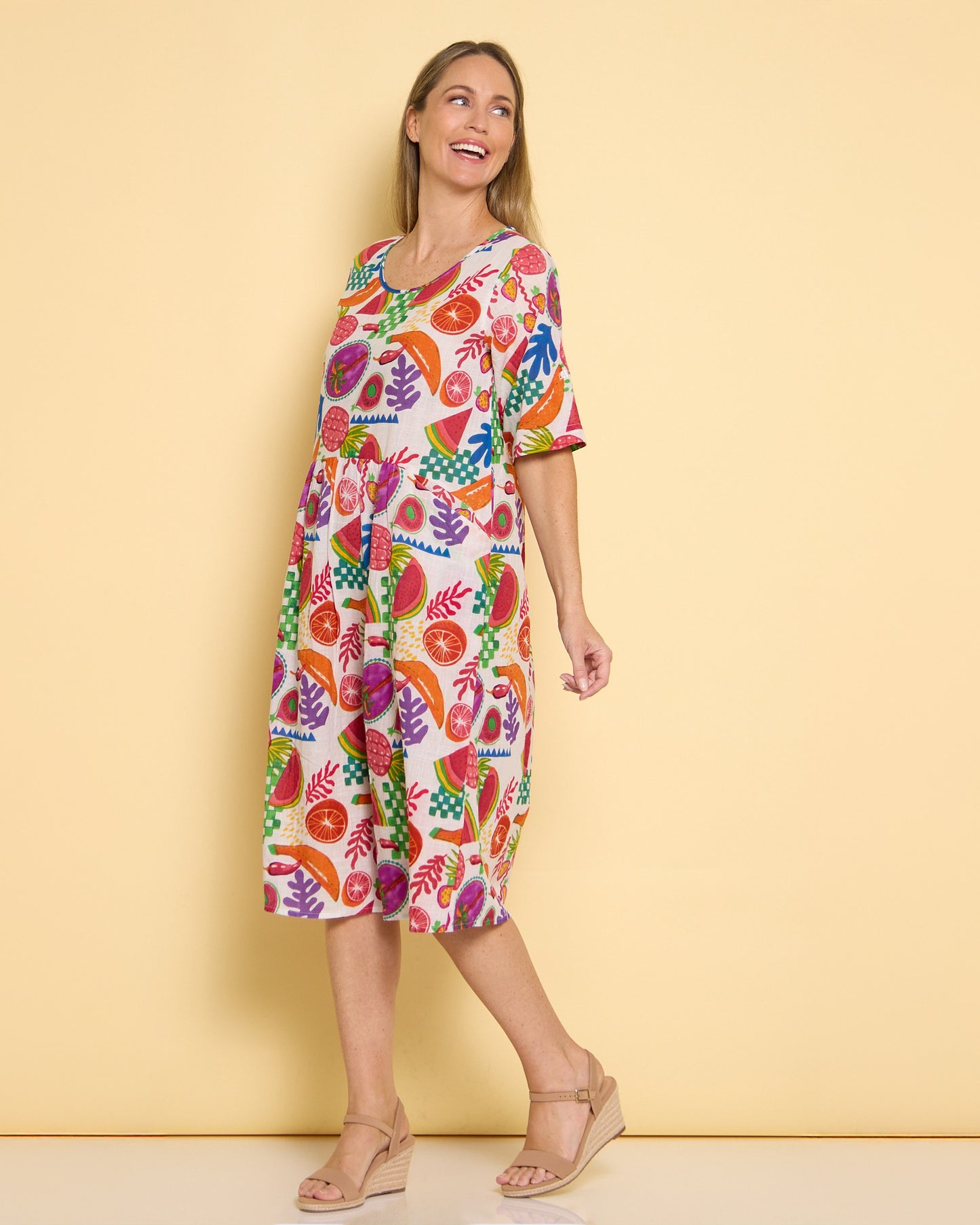 Yvonne Dress - Fruit Cocktail