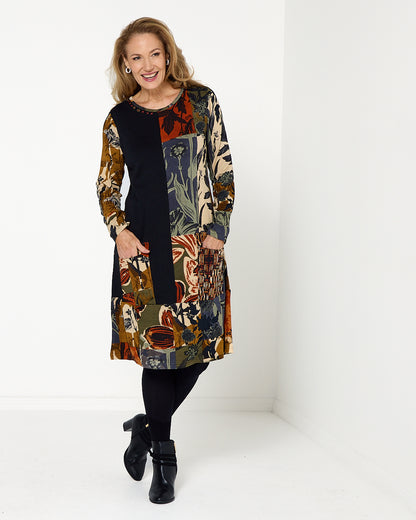 Dagomba Dress - Earthy Tones