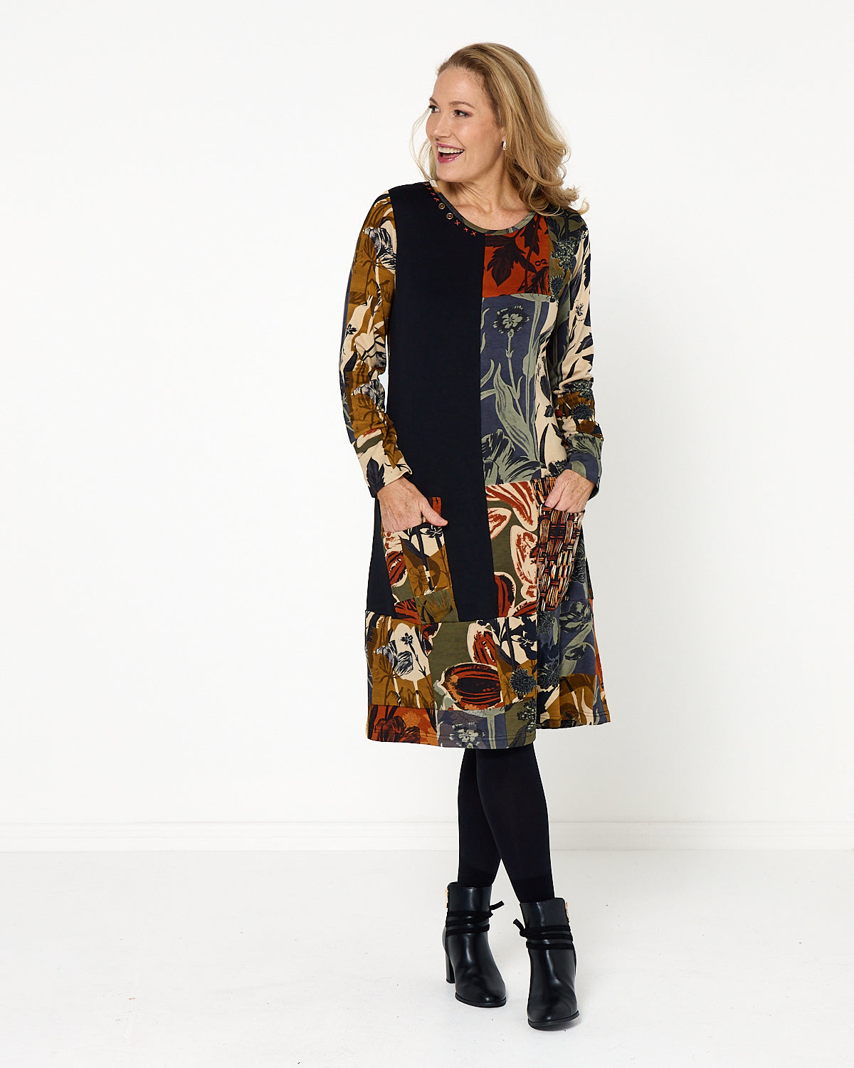 Dagomba Dress - Earthy Tones