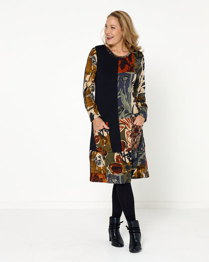 Dagomba Dress - Earthy Tones