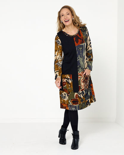 Dagomba Dress - Earthy Tones