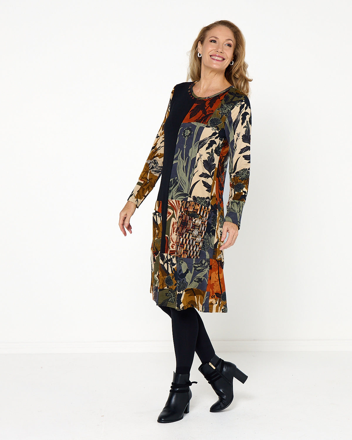 Dagomba Dress - Earthy Tones