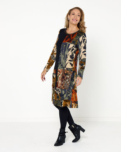 Dagomba Dress - Earthy Tones