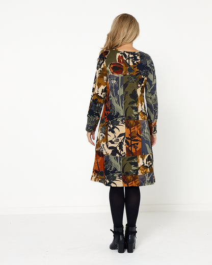 Dagomba Dress - Earthy Tones